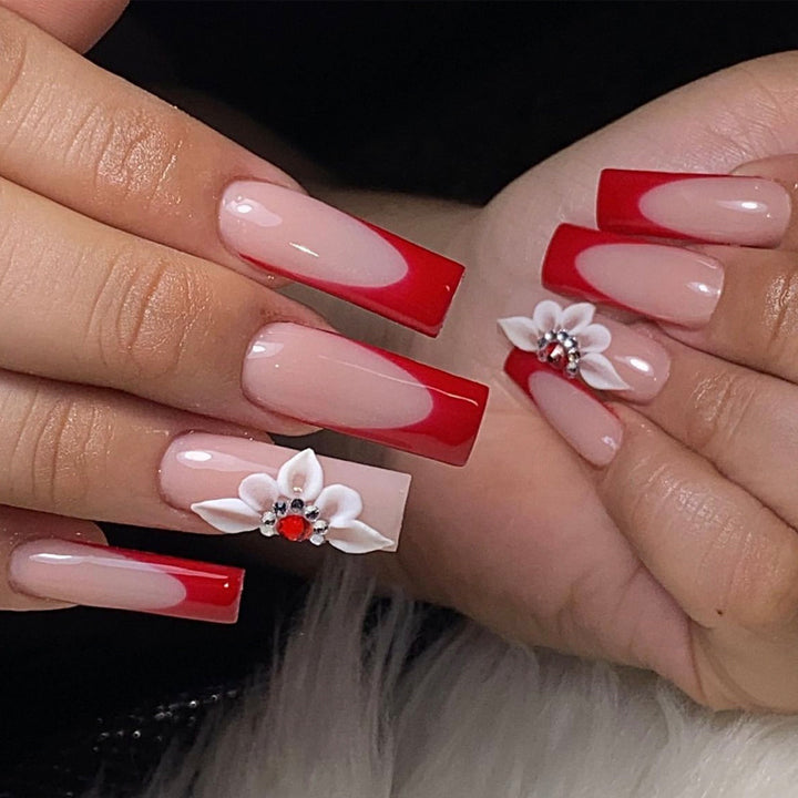 Glamorous Glittery Stiletto Press-On Nails Kalsten