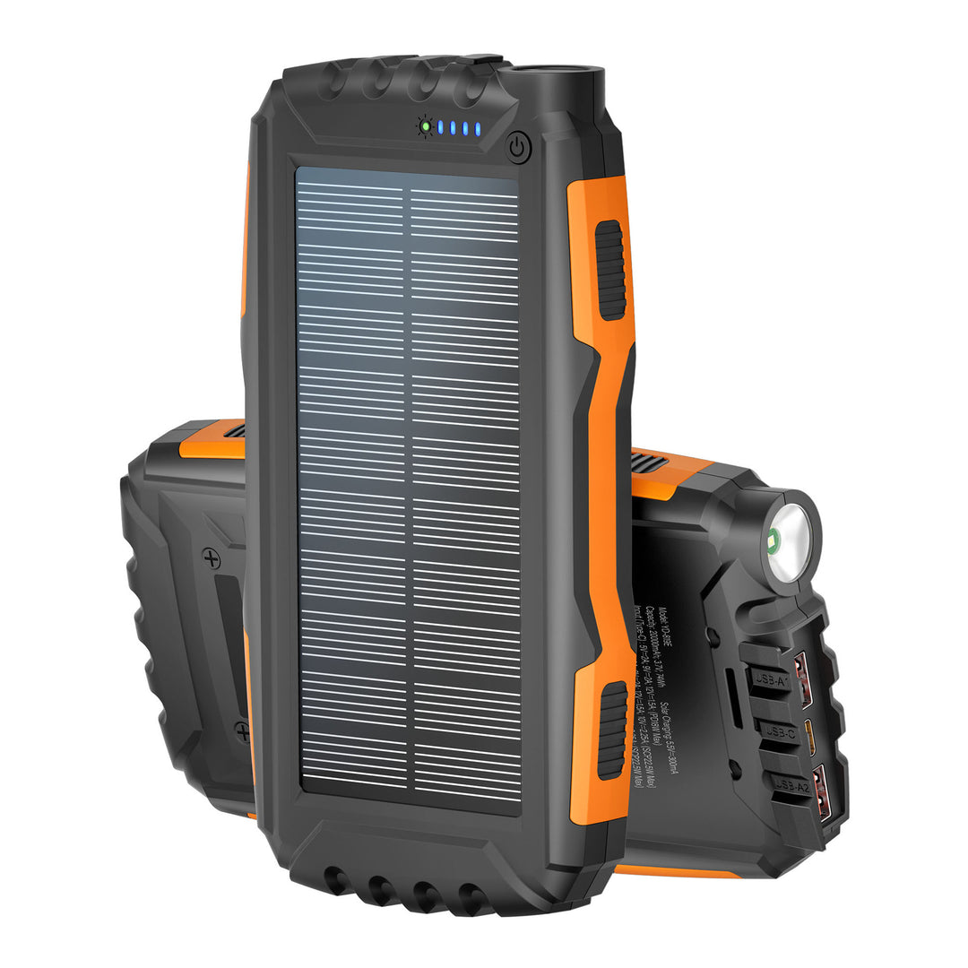 Solar-powered power bank with flashlight and fast charging function Kalsten