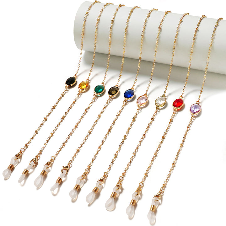 Elegant Gemstone-Embellished Eyewear Holder kalsten