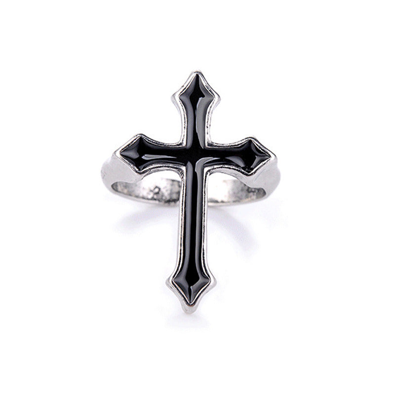 Stylish Cross Ring Made of Stainless Steel Kalsten