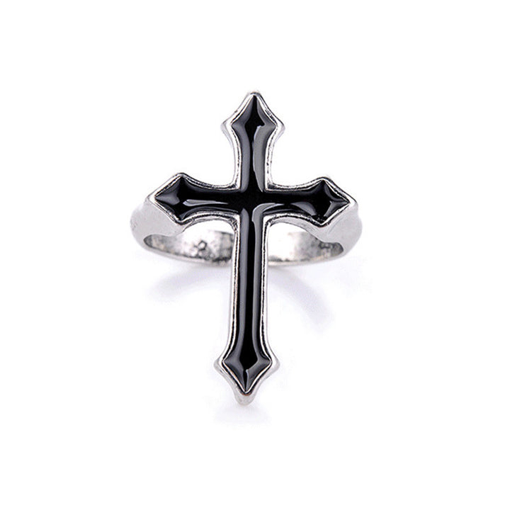 Stylish Cross Ring Made of Stainless Steel Kalsten