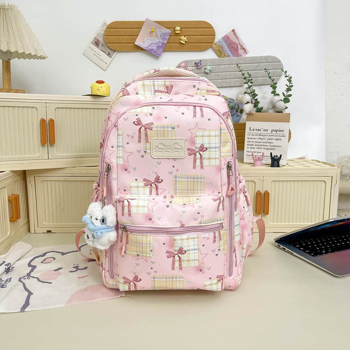Cute Graphic Print School Backpack Kalsten