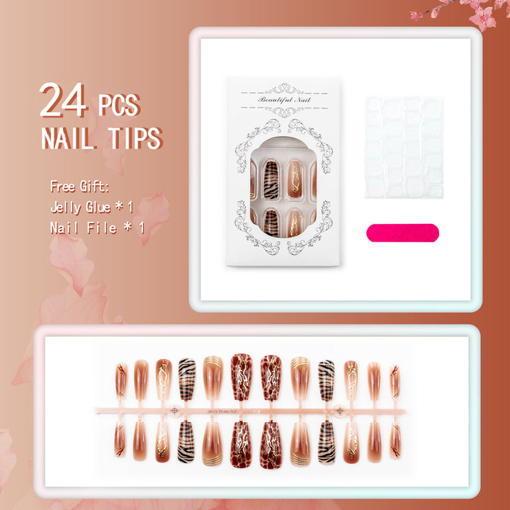 Artistic Luxury Themed Press-On Nail Set