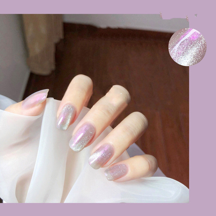Shimmering Press-On Nail Set Kalsten