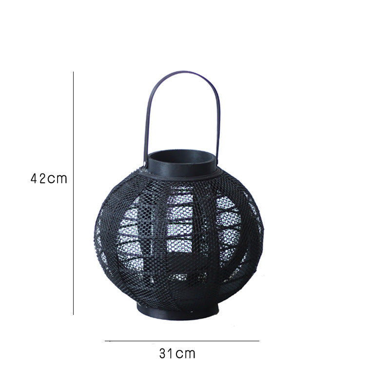Decorative metal lantern with handle Kalsten