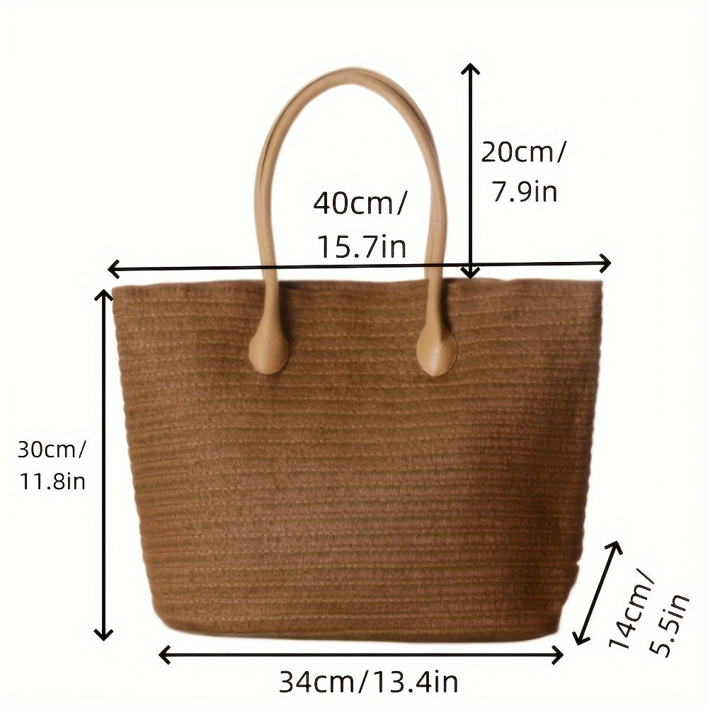 Everyday-friendly tote bag with leather handles Kalsten