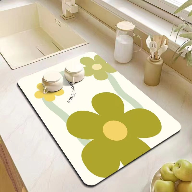 Floral Patterns Kitchen Mat Kalsten
