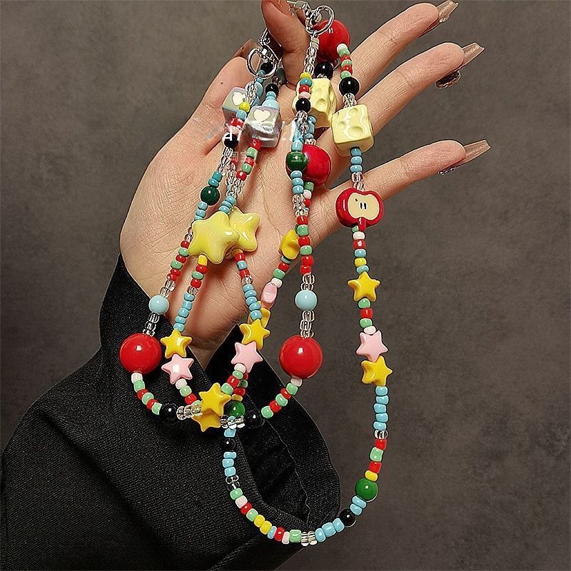 Colorful Beaded Phone Lanyard Kalsten 1790135533