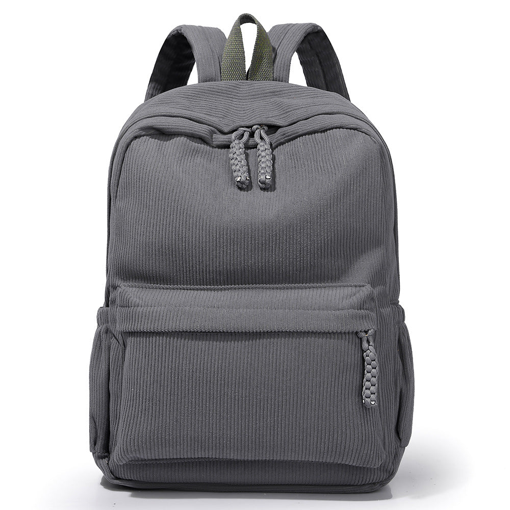 Casual Corduroy Backpack Kalsten