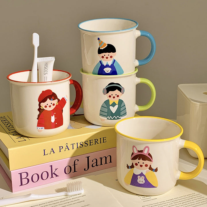 Ceramic mug with playful illustration design Kalsten
