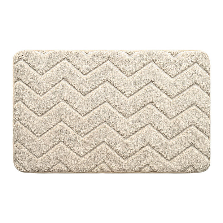 Herringbone Pattern Soft Bathroom Mat Kalsten