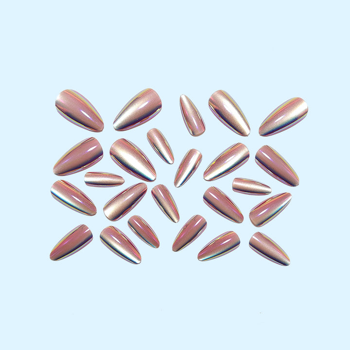 High-gloss artificial nails with elegant gradient Kalsten