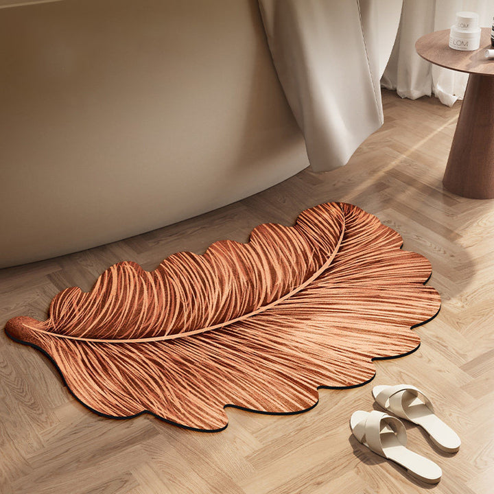 Leaf-Shaped Area Mat