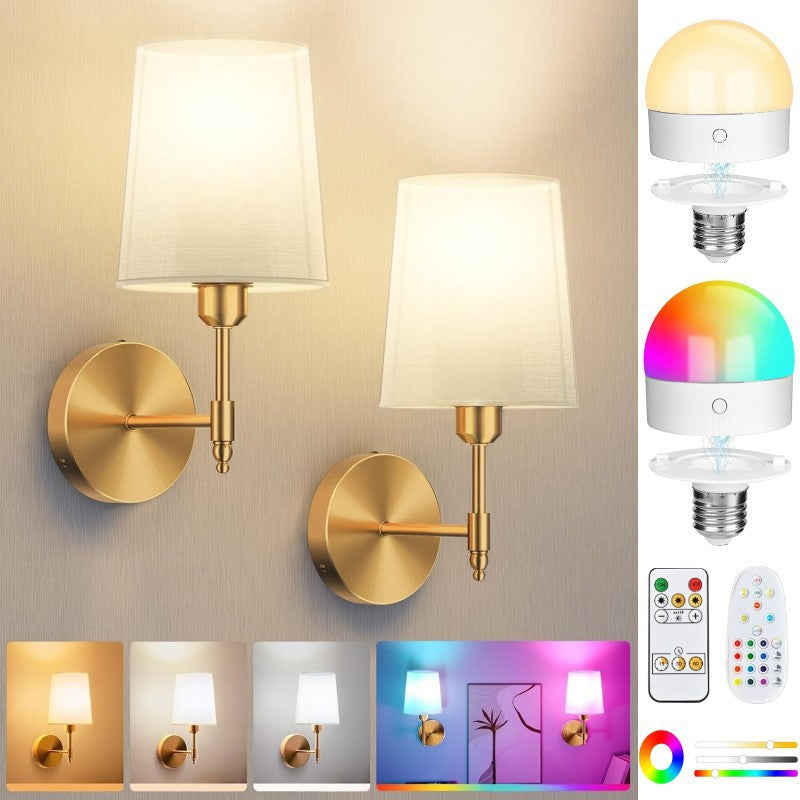 Modern Remote Control Wall Sconce