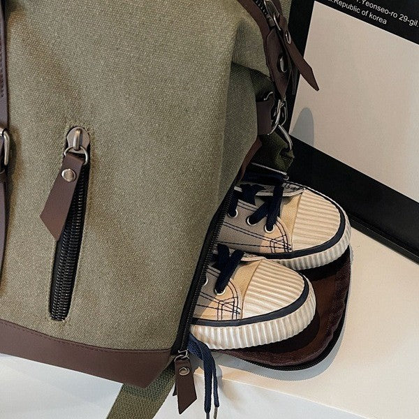 Durable Canvas Weekender Duffel Bag