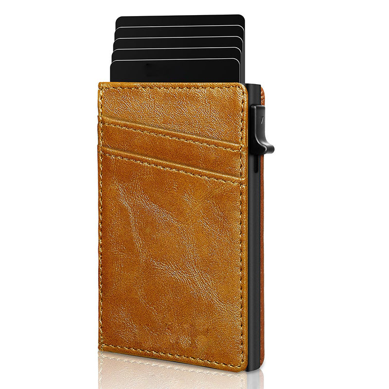 RFID-Blocking Slim Leather Cardholder Kalsten