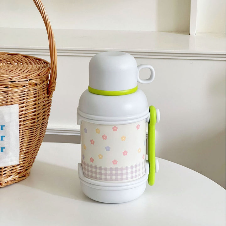 Ladies Insulated Floral Pattern Thermos Bottle Kalsten