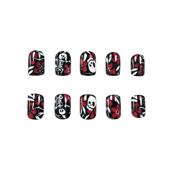 Gothic Floral Nail Art Kalsten
