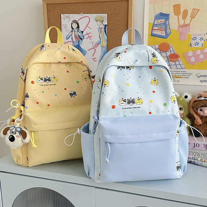Backpack with Cute Cartoon Design and Practical Compartments Kalsten