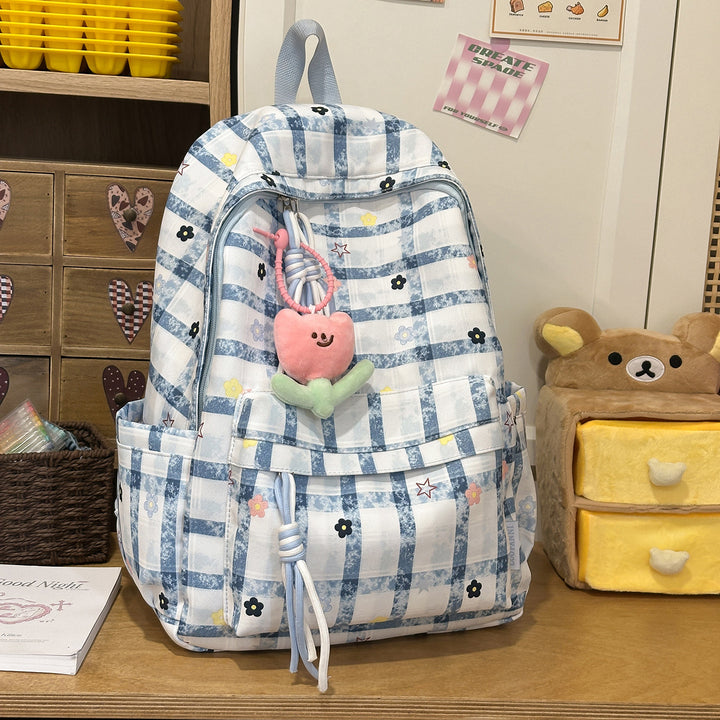 Stylish Checkerboard Print Backpack Kalsten