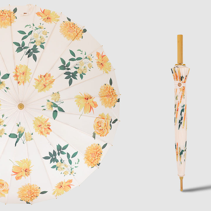 Women's Foldable Sun Shade Umbrella with Artistic Design Kalsten