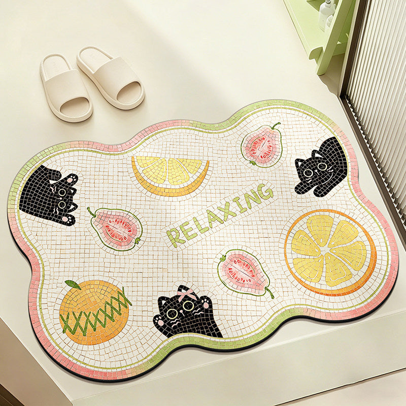 Fun-Themed Bathroom Mat Kalsten
