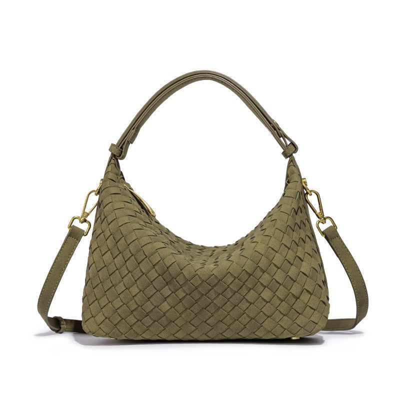 Woven Suede Hobo Bag Kalsten