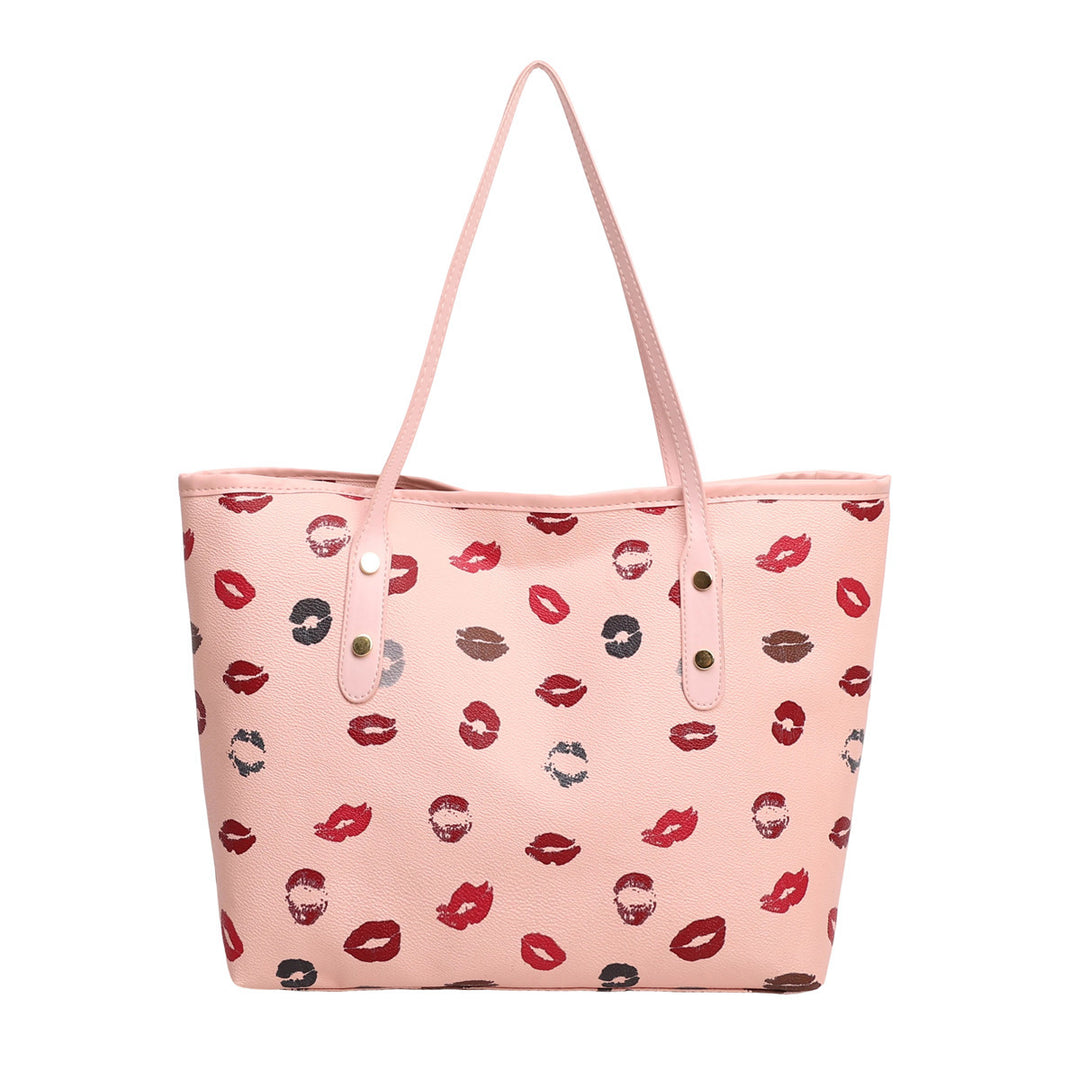Lip Print Fashion Tote Bag
