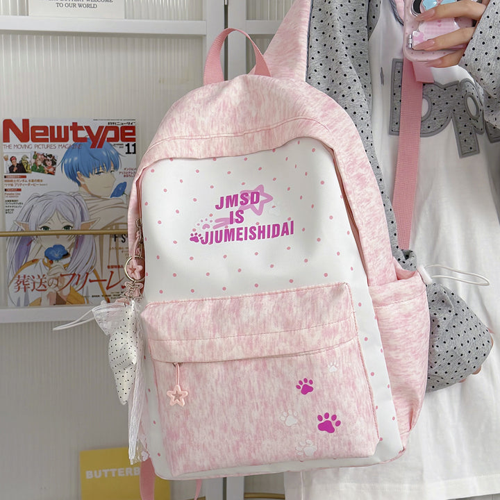 Stylish Polka Dot Print Backpack Kalsten