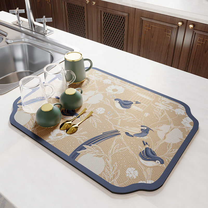 Vintage Mosaic Kitchen Counter Mat Kalsten