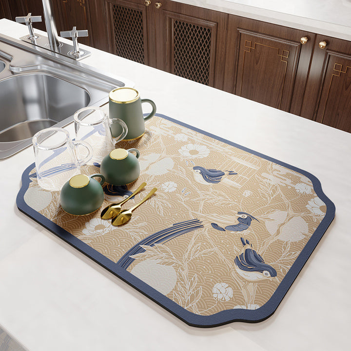 Vintage Mosaic Kitchen Counter Mat Kalsten