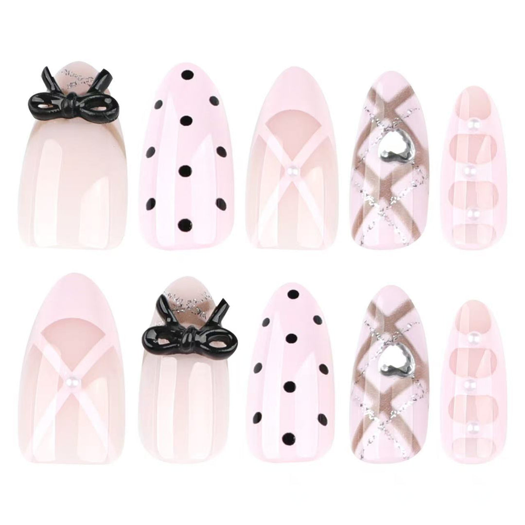 Chic Artistic Press-On Nail Design