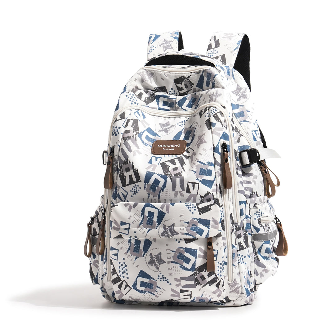 Stylish Multi-Compartment Graphic Print Backpack Kalsten