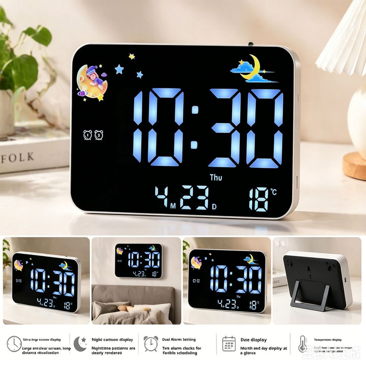 Digital alarm clock with projection and temperature display Kalsten