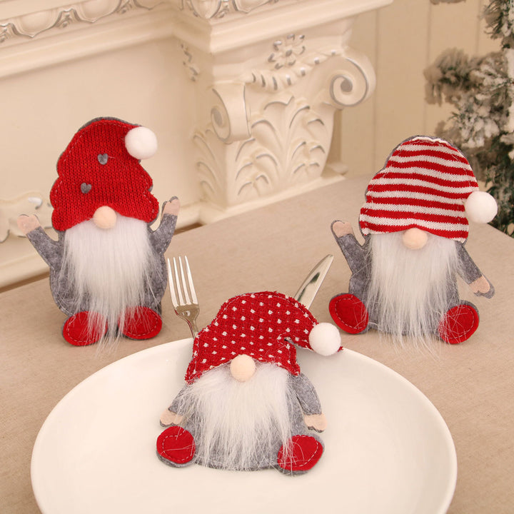 Festive Gnome Cutlery Holder Kalsten