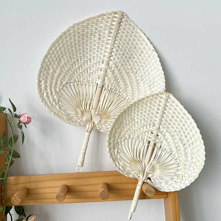 Women hand-woven fan made of natural material Kalsten