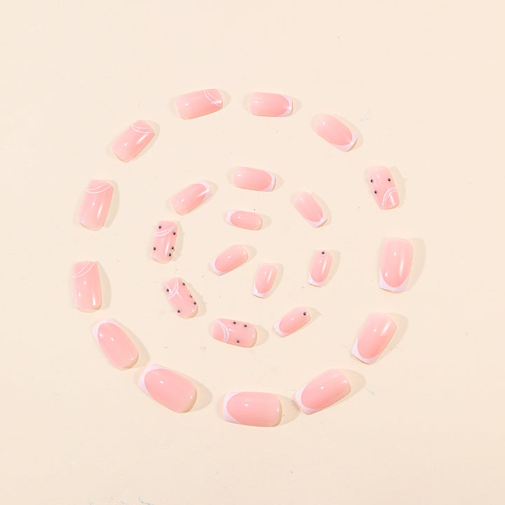 Elegant French Tip Nail Art Set Kalsten
