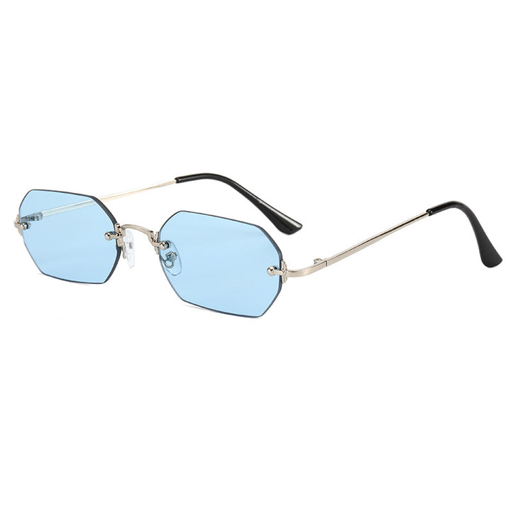 Women's fashionable octagonal sunglasses with elegant metal frame Kalsten