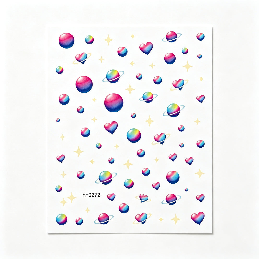 Cosmic Theme Nail Art Stickers
