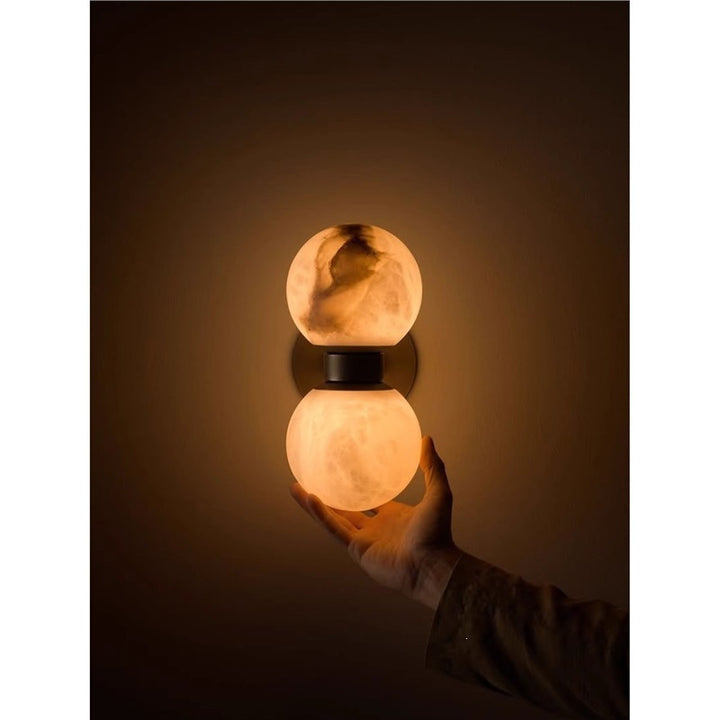 Modern Marble Sphere Wall Lamp