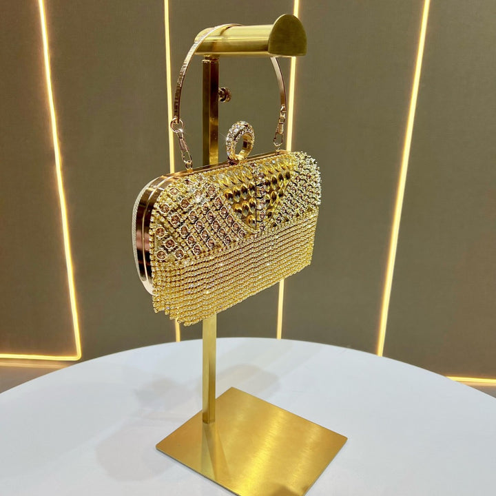 Crystal Fringe Evening Handbag