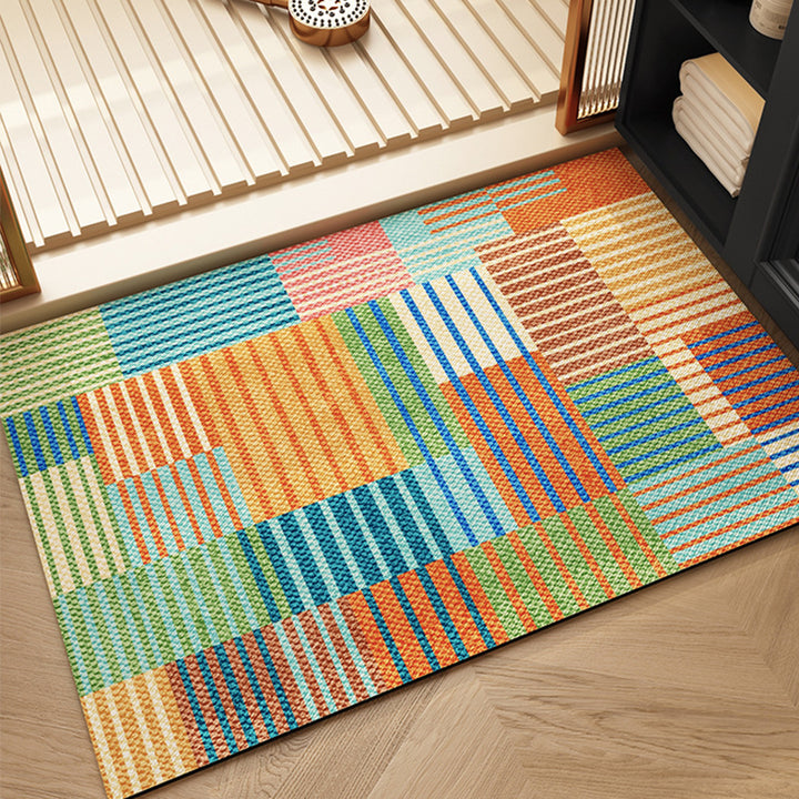 Artistic Mosaic Pattern Area Rug for Home Decor