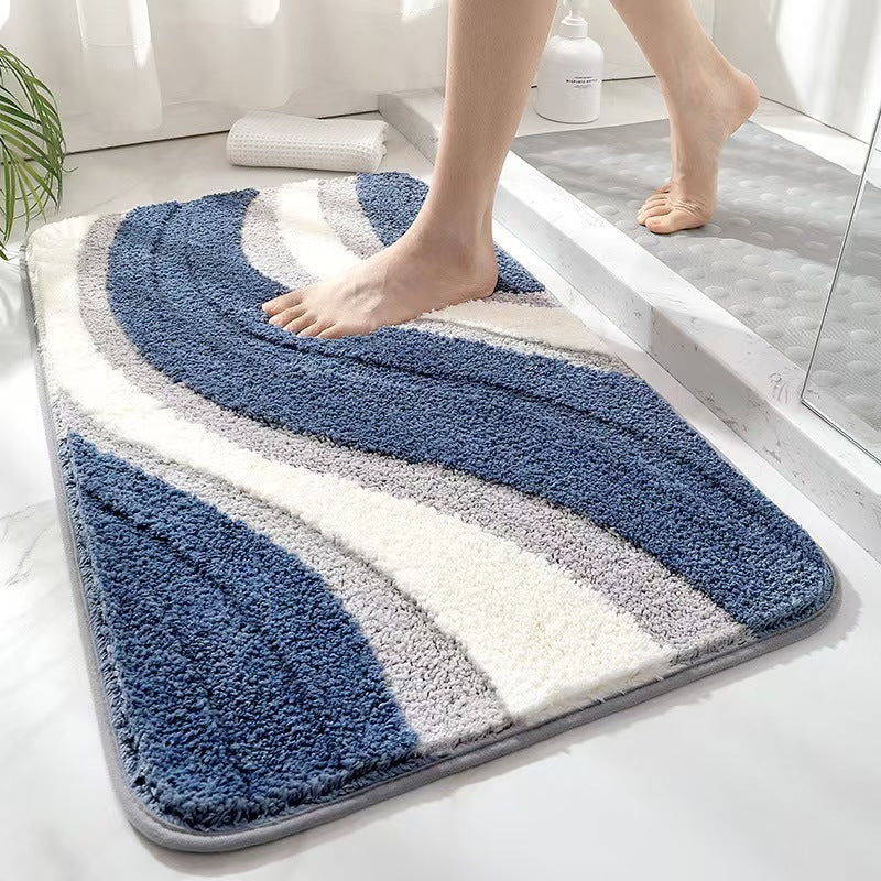 Cozy Rainbow-Themed Bath Mat