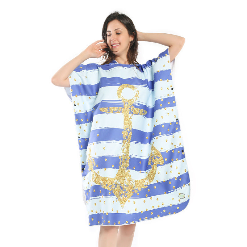 Beach dress with tropical print Kalsten