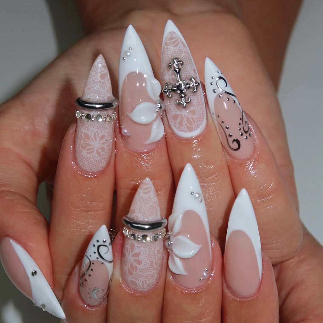 Elegant Press-On Nail Art Set