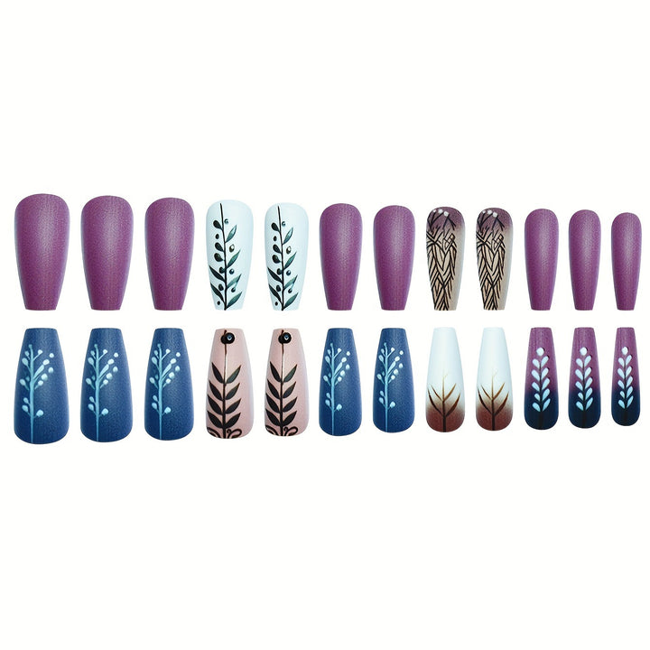 Detailed Botanical Nail Art Set Kalsten