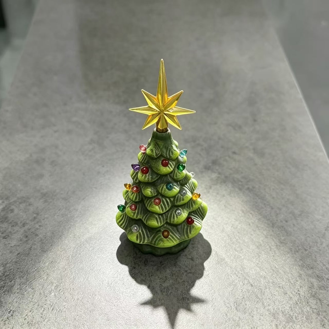 Decorative Ceramic Christmas Tree Figurine Kalsten