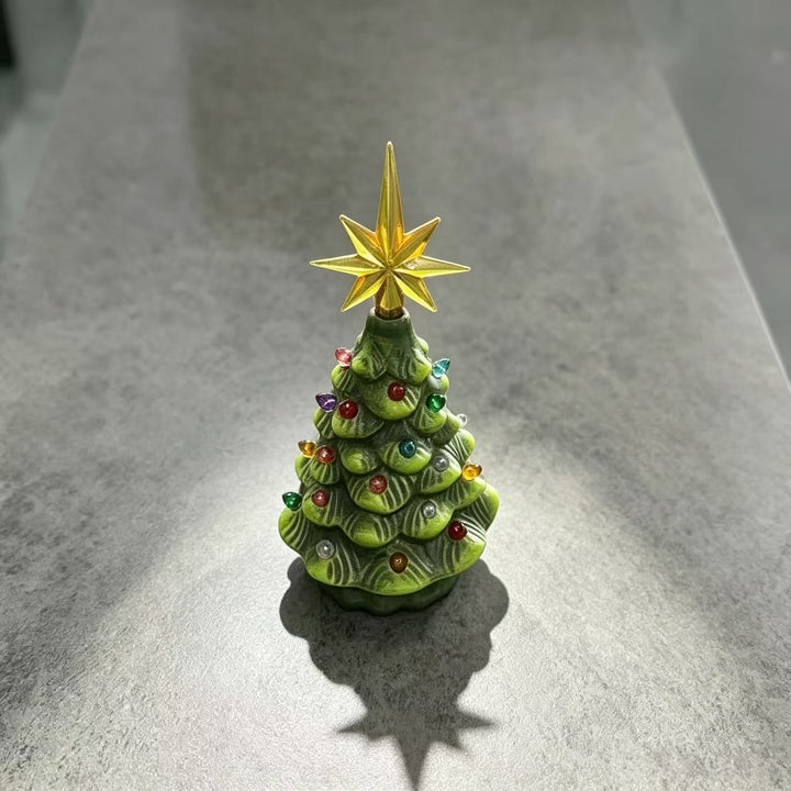 Decorative Ceramic Christmas Tree Figurine Kalsten