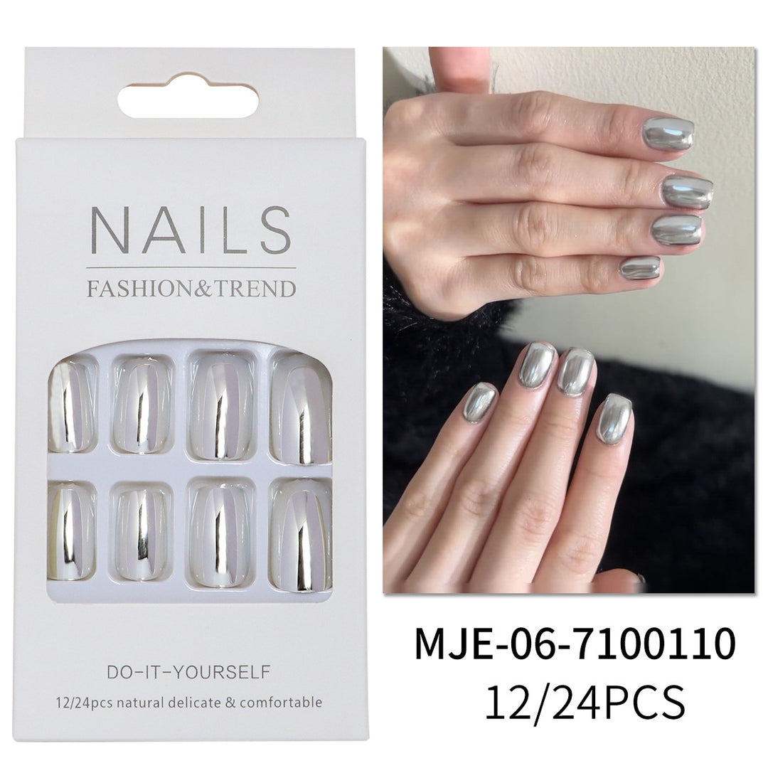 Glossy Press-On Nails Set Kalsten