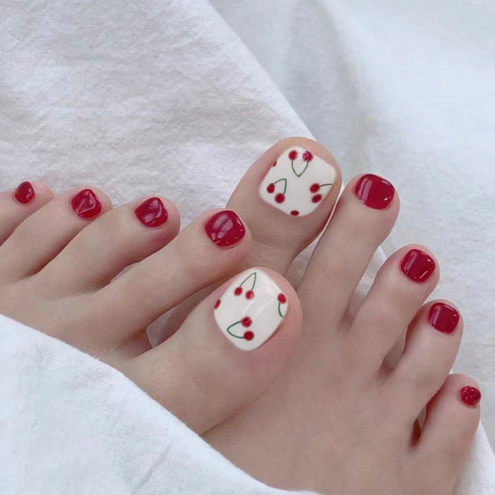 Creative Cherry-Themed Nail Art Kit
